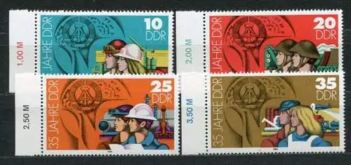 (19937) DDR Nr.2898/2901          **  postfrisch  Rand