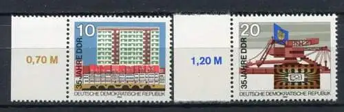 (19924) DDR Nr.2888/9           **  postfrisch  Rand