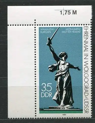 (19865) DDR Nr.2830          **  postfrisch  Eckrand