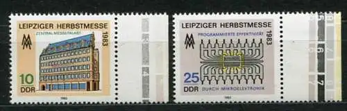 (19856) DDR Nr.2822/3           **  postfrisch  Rand