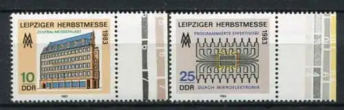 (19855) DDR Nr.2822/3           **  postfrisch  Rand