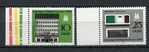 (19810) DDR Nr.2779/80           **  postfrisch  Rand