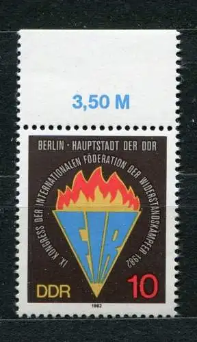 (19775) DDR Nr.2736           **  postfrisch  Rand