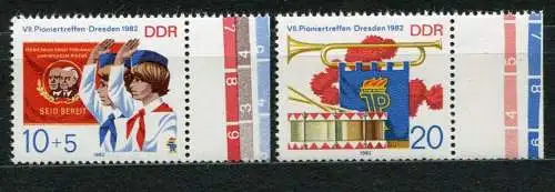 DDR Nr.2724/5           **  mint       (19760) ( Jahr: 1982 ) Rand