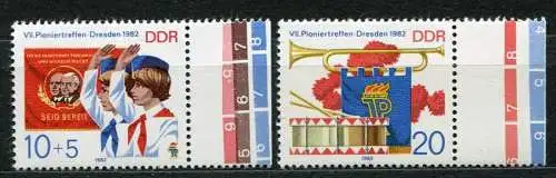 DDR Nr.2724/5           **  mint       (19759) ( Jahr: 1982 ) Rand