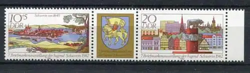 DDR Nr.2722/3 Streifen             **  mint       (19755) ( Jahr: 1982 )