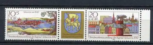 (19754) DDR Nr.2722/3 Streifen             **  postfrisch