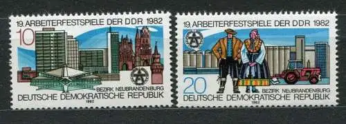 (19744) DDR Nr.2706/7             **  postfrisch