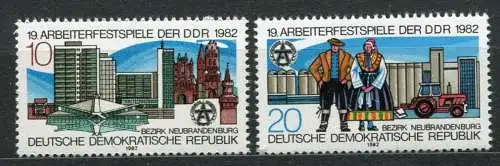 (19742) DDR Nr.2706/7             **  postfrisch