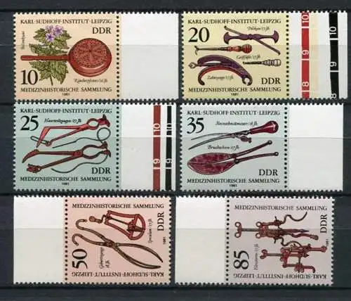 (19692) DDR Nr.2640/5            **  postfrisch  Rand