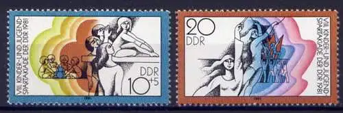 (8827) DDR Nr.2617/8             **  postfrisch