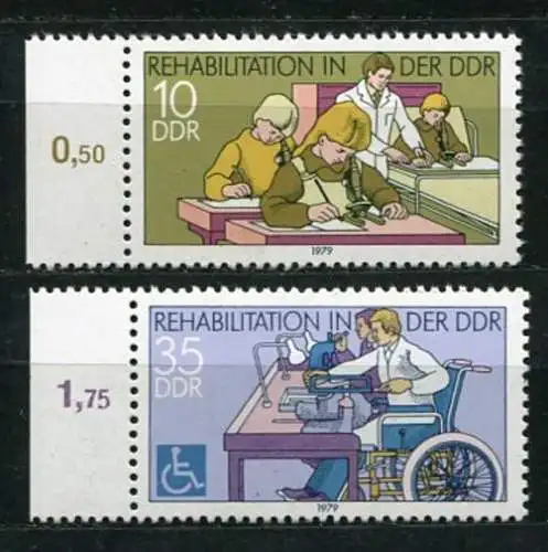 (19618) DDR Nr.2431/2             **  postfrisch  Rand