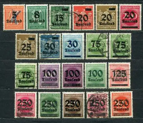 Deutsches Reich Nr.277/96         O  used + *  unused         (3041)