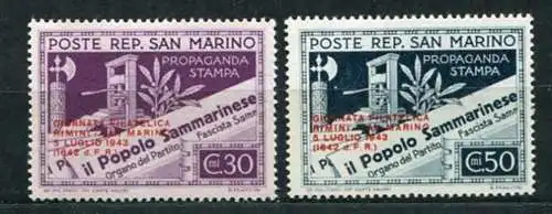 (327) San Marino Nr.269/70         *  ungebraucht