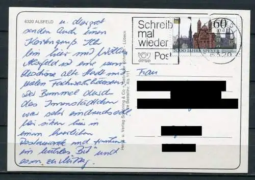 (3723) Alsfeld - Mehrbildkarte mit kleinem geschichtlichen Text - gel. 1990