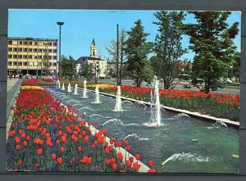 (3722) Karlsruhe / Wasserspiele - gel. 1989 - Foto-Nr. K65/8037