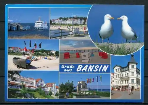 (03720) Grüße aus Bansin/ OT der Gemeinde Ostseebad Heringsdorf - Mehrbildkarte - gel.