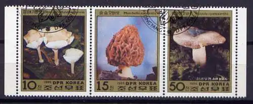 K N   Nr.2791/3 Streifen        O  used       (008) Pilze Mushrooms