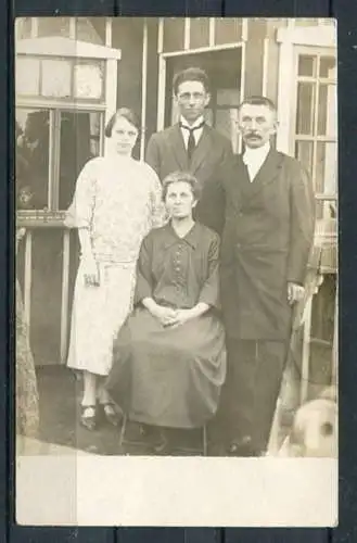 (3658) Familienfoto, Deutschland - s/w - gel. 31.12.1928