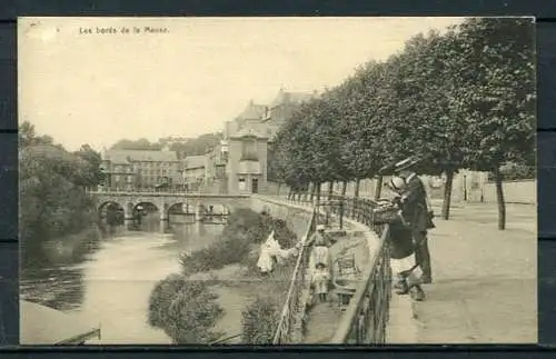 (03613) Sedan - Les bords de la Meuse/ Am Ufer der Maas - s/w - beschrieben 16.07.1918