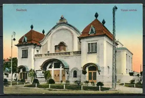 (3595) Szolnok - Varosi szinhaz/ Stadttheater - gel. 1915