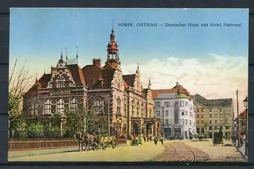(03594) Mährisch Ostrau/ heute: Ostrava - Deutsches Haus mit Hotel National - beschrieben