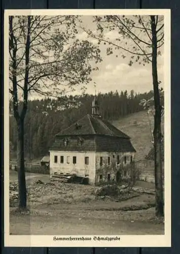 (3589) Hammerherrenhaus Schmalzgrube - Heimatschutzpostkarte - s/w - n. gel.