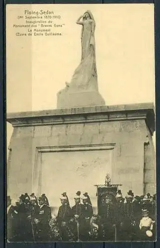 (03579) Floing-Sedan (1. Sept. 1870 - 1910) - Einweihung des Denkmals "Braves Gens"/  "Die tapferen Leute" - beschrieben