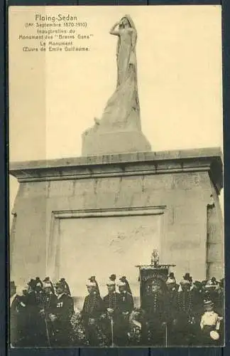 (3579) Floing-Sedan (1. Sept. 1870 - 1910) - Einweihung des Denkmals "Braves Gens"/  "Die tapferen Leute" - beschrieben