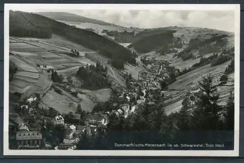 (3565) Sommerfrische Mellenbach im ob. Schwarzatal, Thür. Wald - s/w - n. gel.