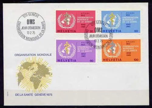 (911) Schweiz OMS / WHO Nr.36/9      FDC