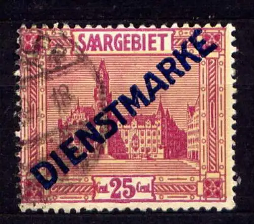 Saargebiet Dienst Nr.14 II          O  used       (0141)