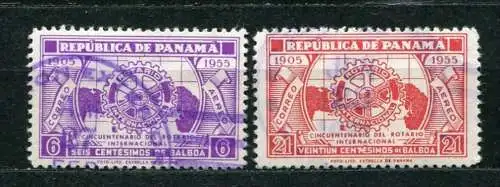 Panama Nr.442 + 443          O  used           (0078)