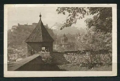 (03480) Salzburg vom Kapuzinerberg s/w - gel. 1924