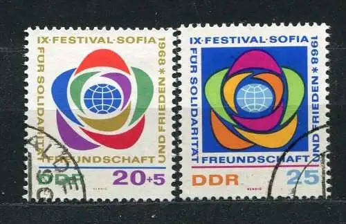 DDR Nr.1377/8         O  used       (19283) ( Jahr: 1968 )
