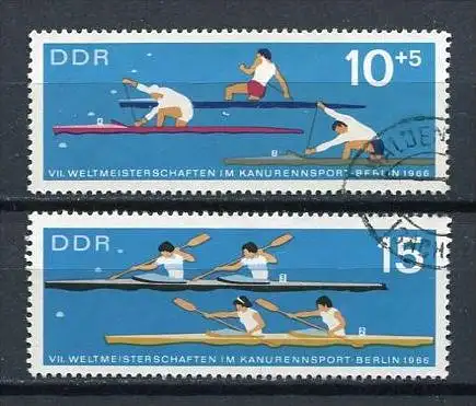 DDR Nr.1202/3         O  used       (19227) ( Jahr: 1966 )