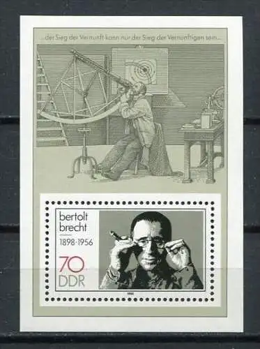 (19130) DDR  Nr.3148 Block 91          **  postfrisch