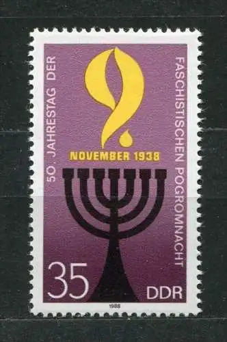 DDR  Nr.3208          **  mint             (19061) ( Jahr 1988 )
