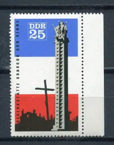 (18856) DDR  Nr.1206          **  postfrisch  Rand