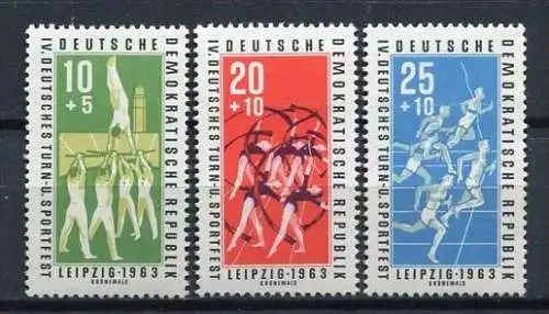 DDR  Nr.963/5           **  mint             (18682) ( Jahr 1963 )