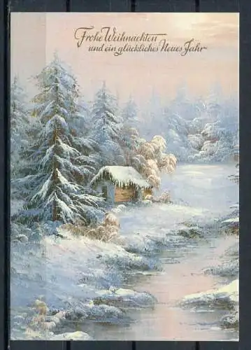 (03437) Weihnachtskarte/ Künstlerkarte? ohne Signatur/ Fantasie-Zeichnung - n. gel. - Taunus Card