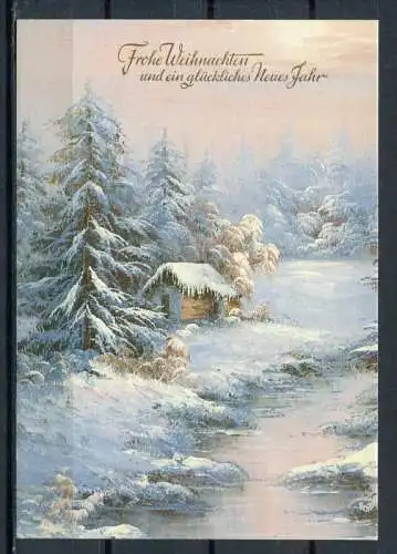 (3437) Weihnachtskarte/ Künstlerkarte? ohne Signatur/ Fantasie-Zeichnung - n. gel. - Taunus Card