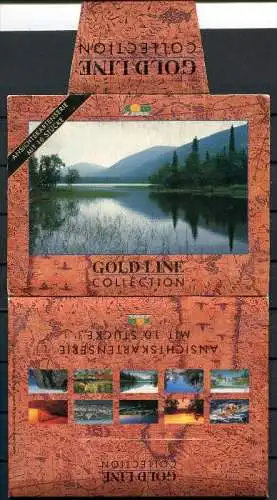 (03405**) Goldline Collection - Ansichtskartenserie mit 10 Stücke - n. gel. - verschiedene Motive
