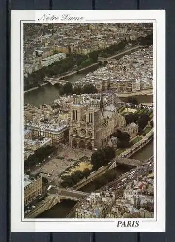 (03385) Paris/ Notre Dame/ Luftaufnahme - n. gel.