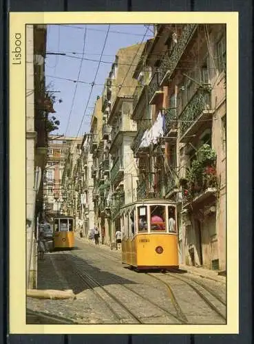 (3376) Lisboa/ Lissabon/ Der Fahrstuhl "da Bica" - Straßenbahn - n. gel.