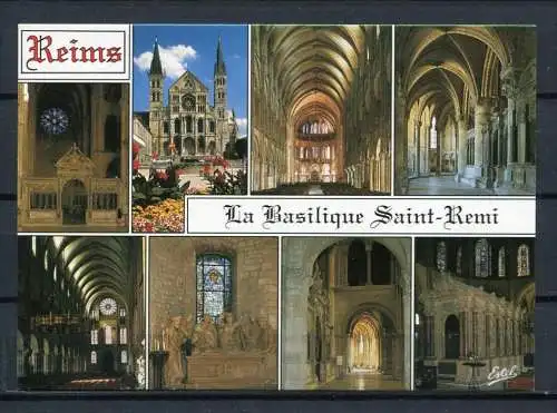 (3372) Reims/ Basilique Saint-Remi/ Mehrbildkarte - n. gel.