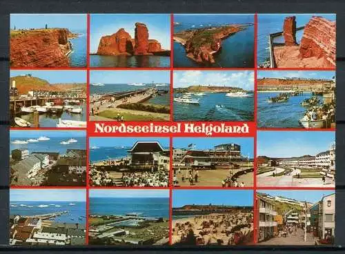 (03349) Nordseeinsel Helgoland/ Mehrbildkarte - n. gel.