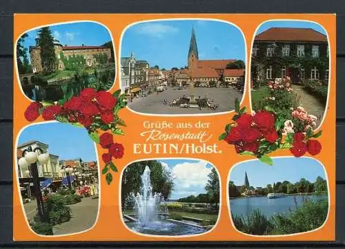 (03332) Grüße aus der Rosenstadt Eutin/ Holst. / Mehrbildkarte - n. gel.