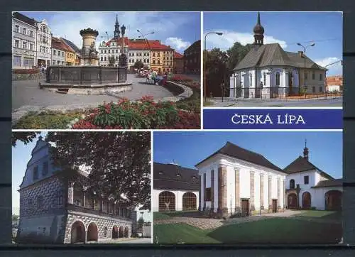 (03270) Ceska Lipa (deutsch: Böhmisch Leipa)/ Mehrbildkarte- u.a. Kirche, Augustiner-Kloster - gel. 1995