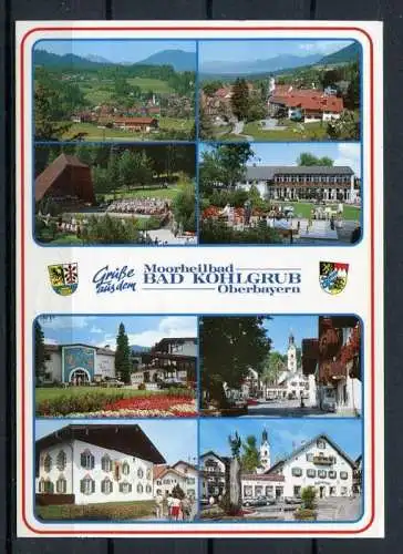 (3216) Moorheilbad Bad Kohlgrub / Mehrbildkarte mit Wappen - gel. 2006